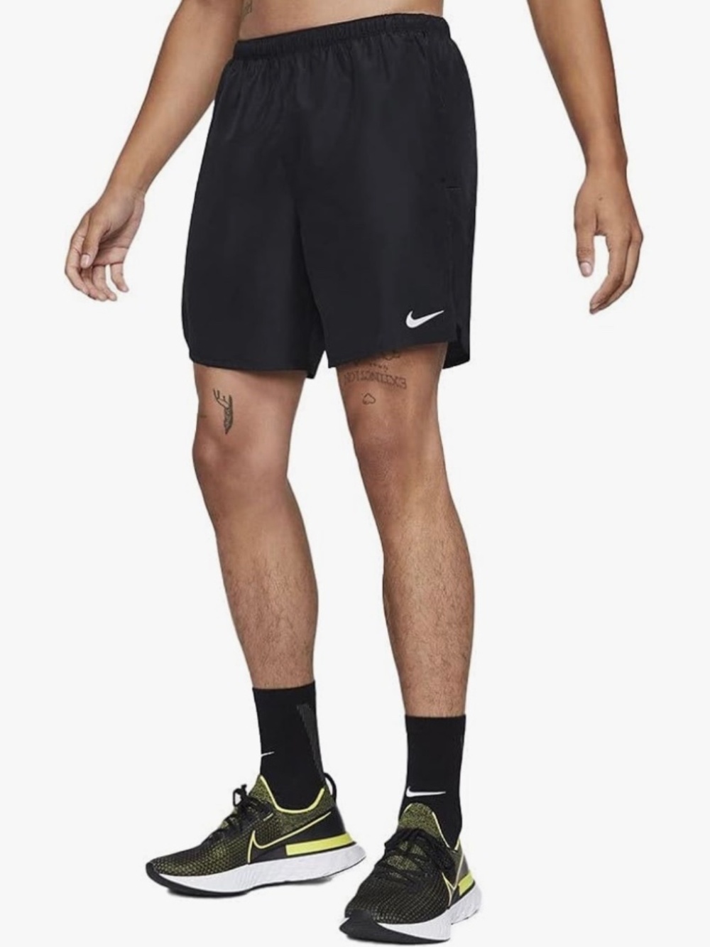 Nike Running Shorts Dri-FIT Challenger Black Men's XL Athletic Training Workout